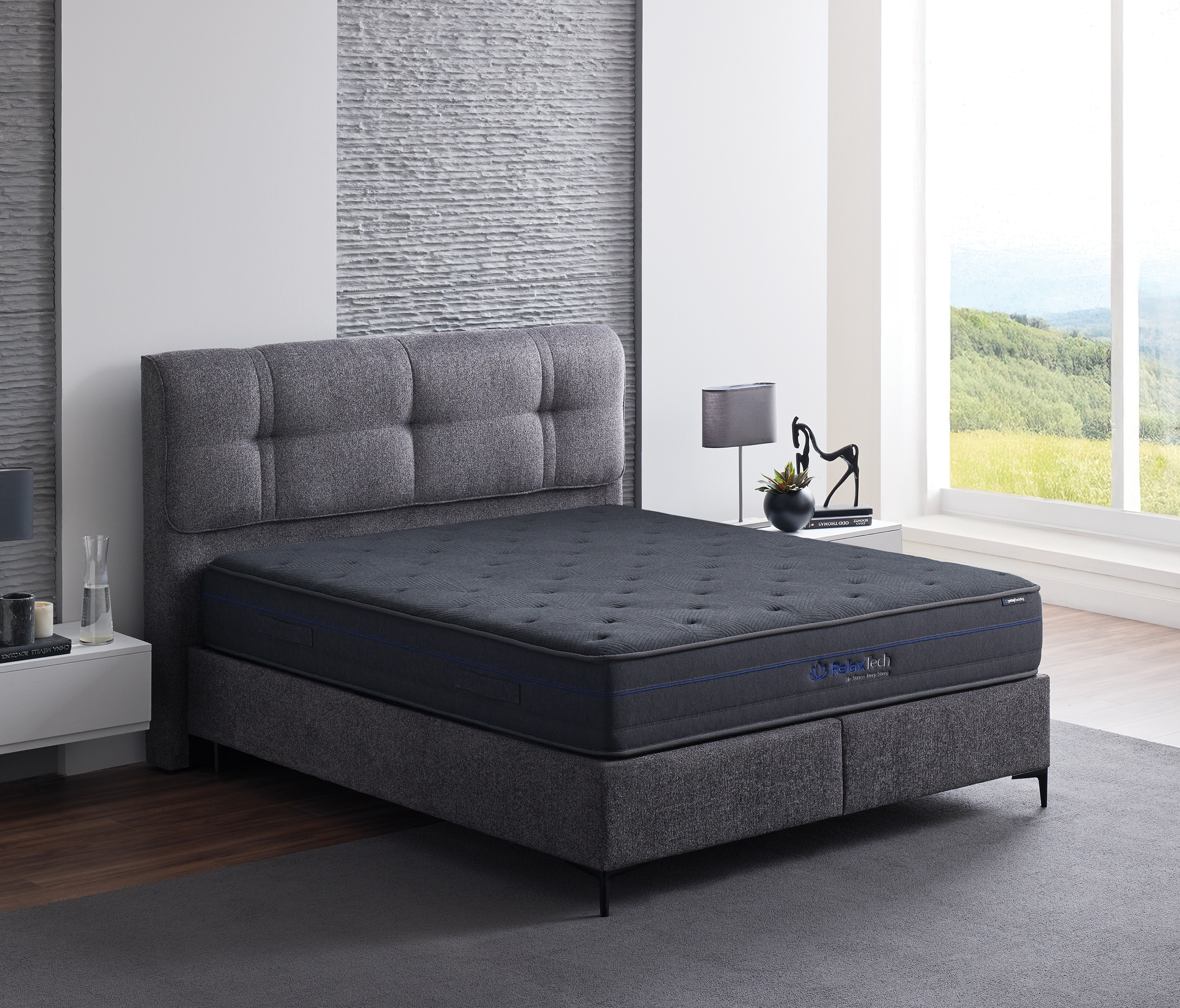 Relax Tech Yatak Baza Başlık