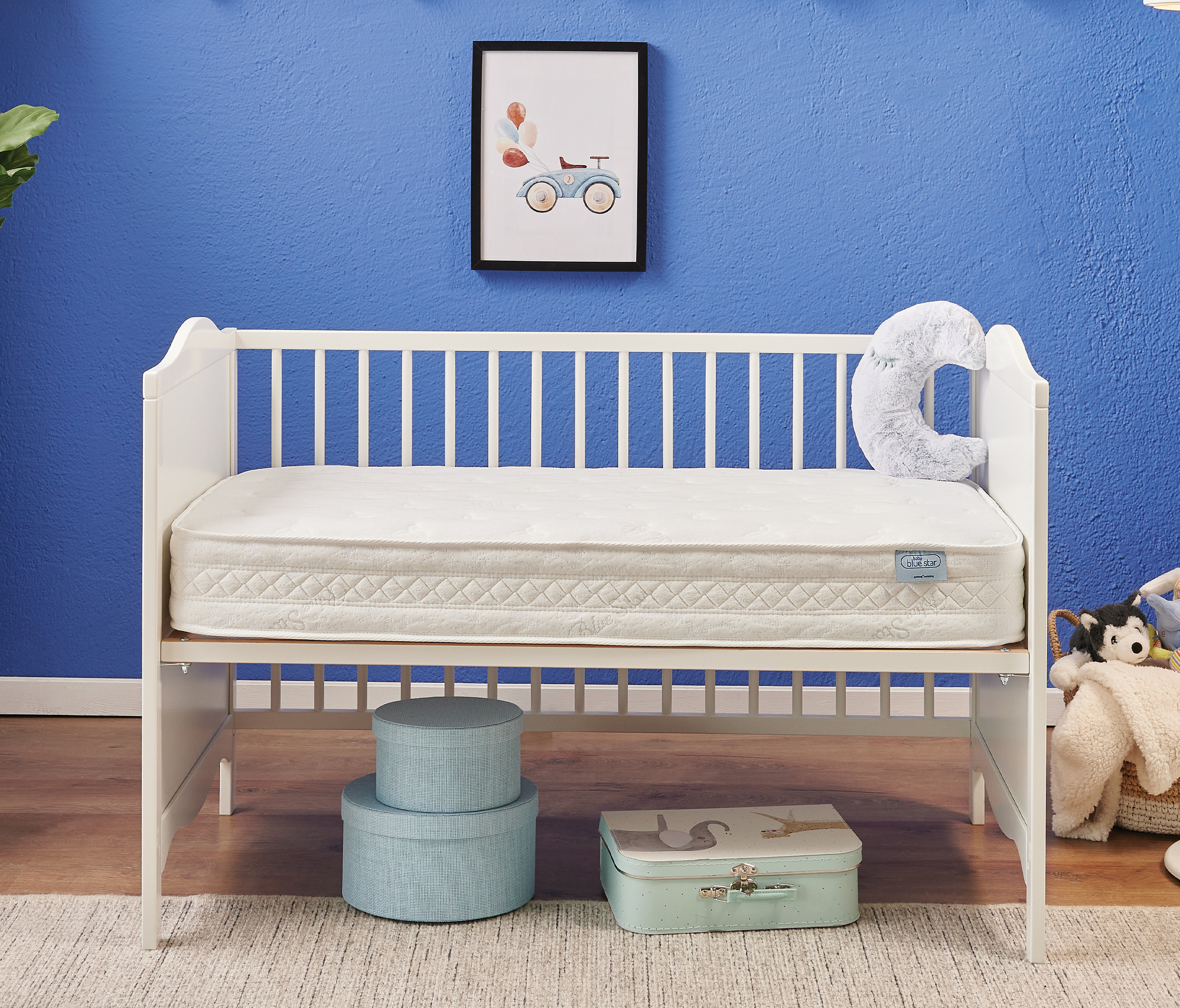 Blue Dht Baby Blue Star DHT Yaylı Mini Yatak