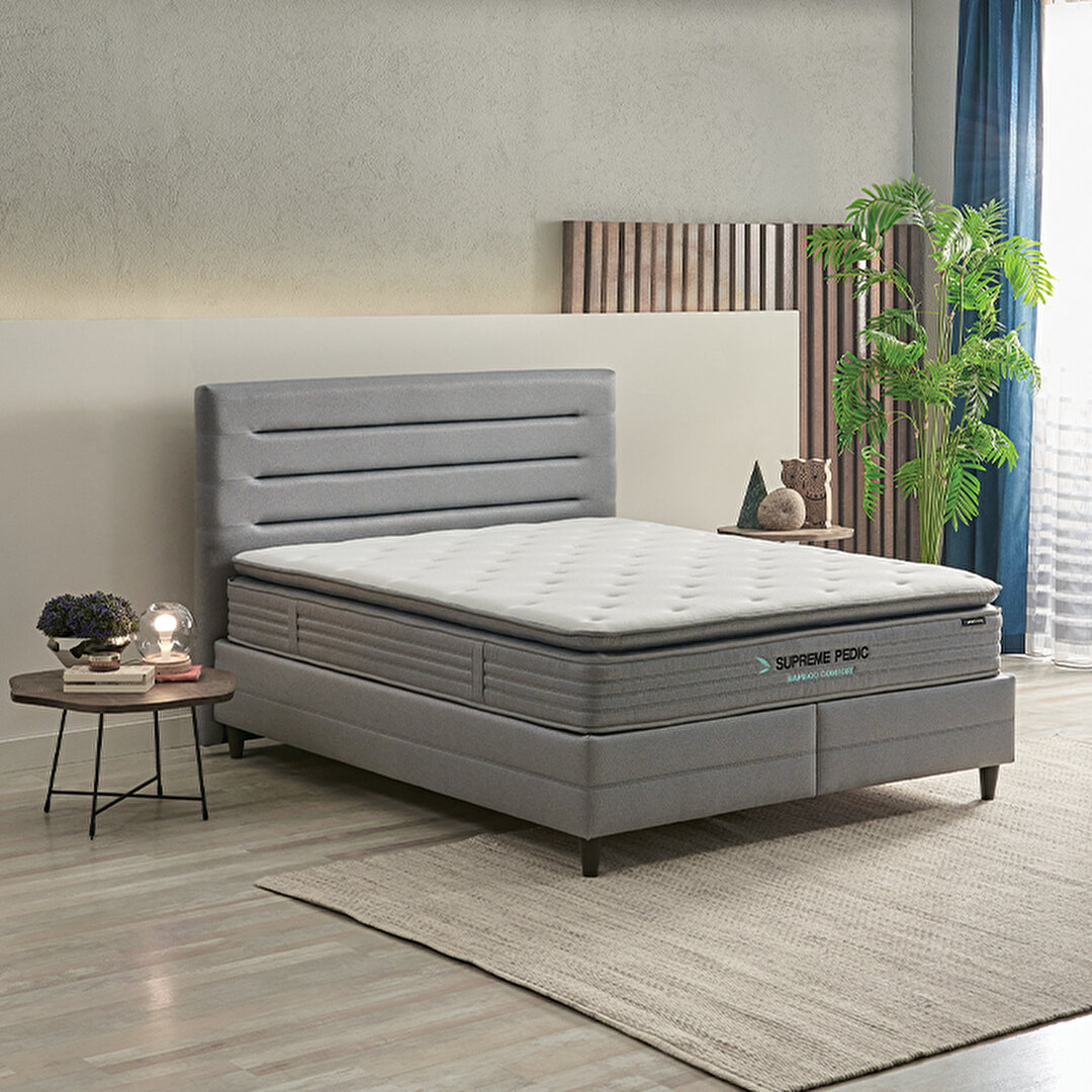 Supreme Pedic 3'lü Set Yatak Baza Başlık, 120x200 cm