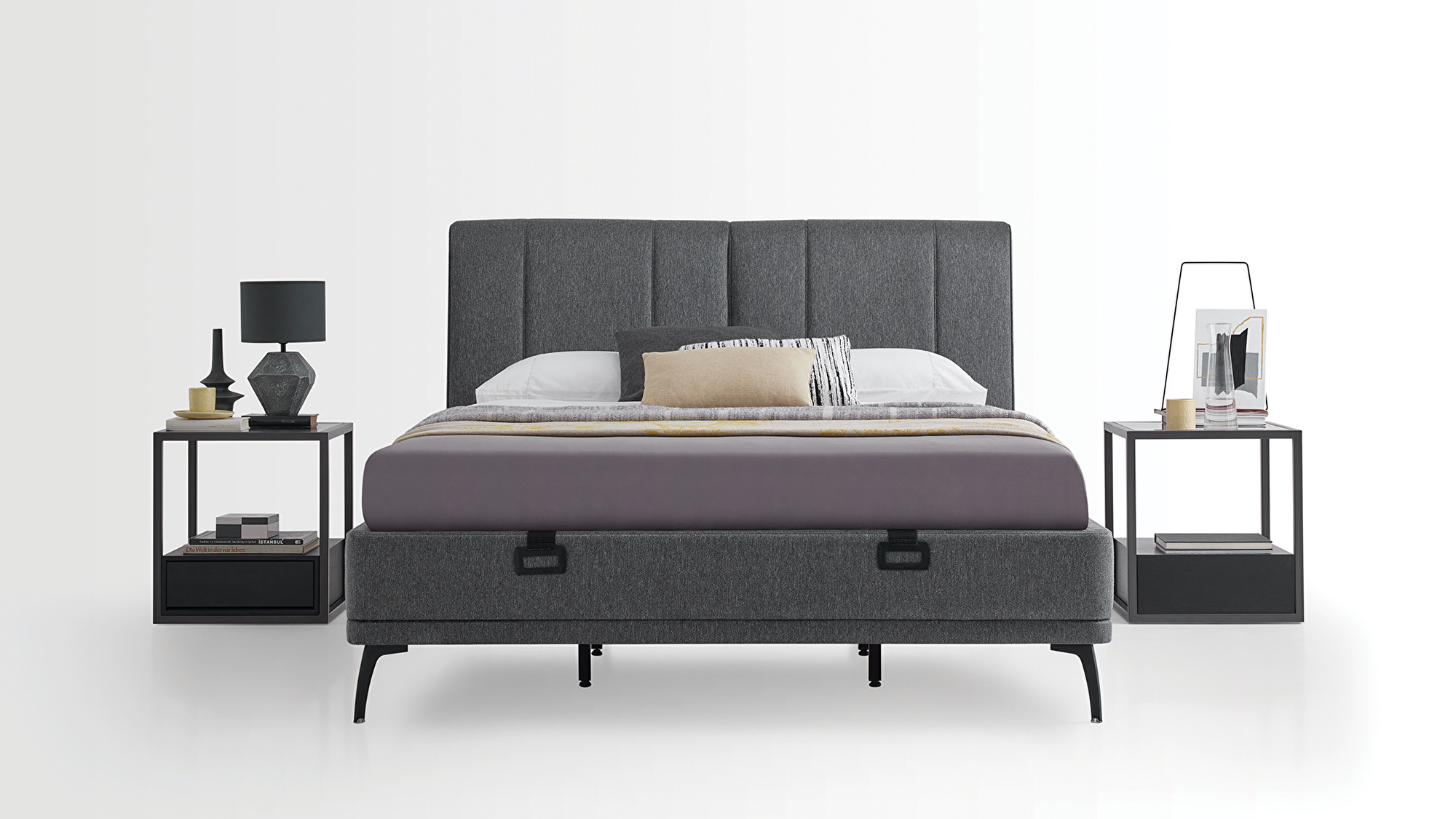 De Black Ice boxspring: functionele elegantie