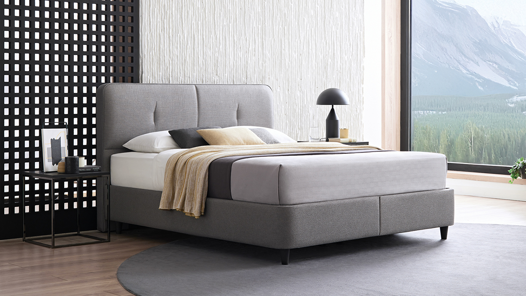 Set met Canto boxspring en Cool Action hoofdbord