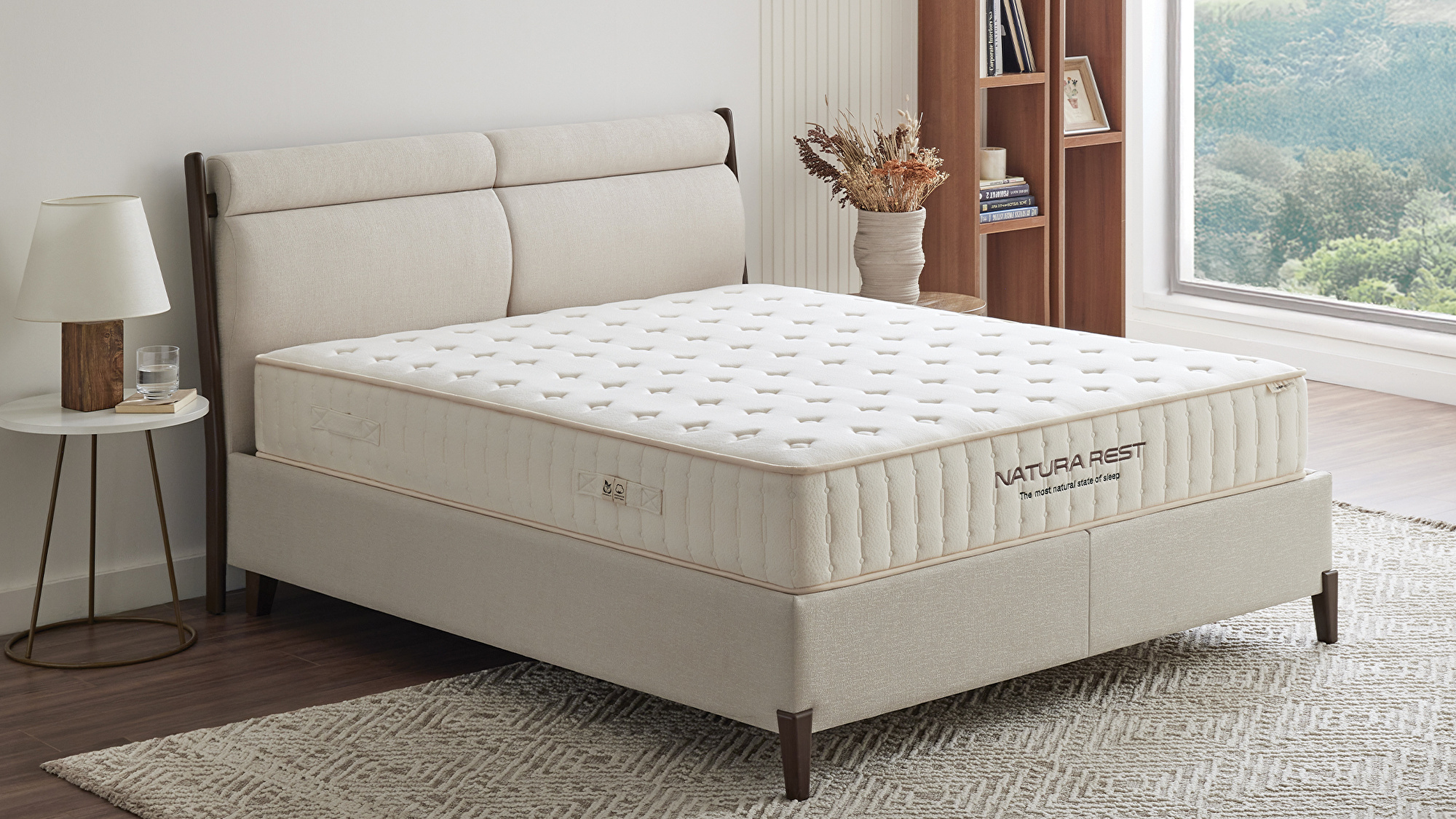 Ergonomic Air boxspring en hoofdbord