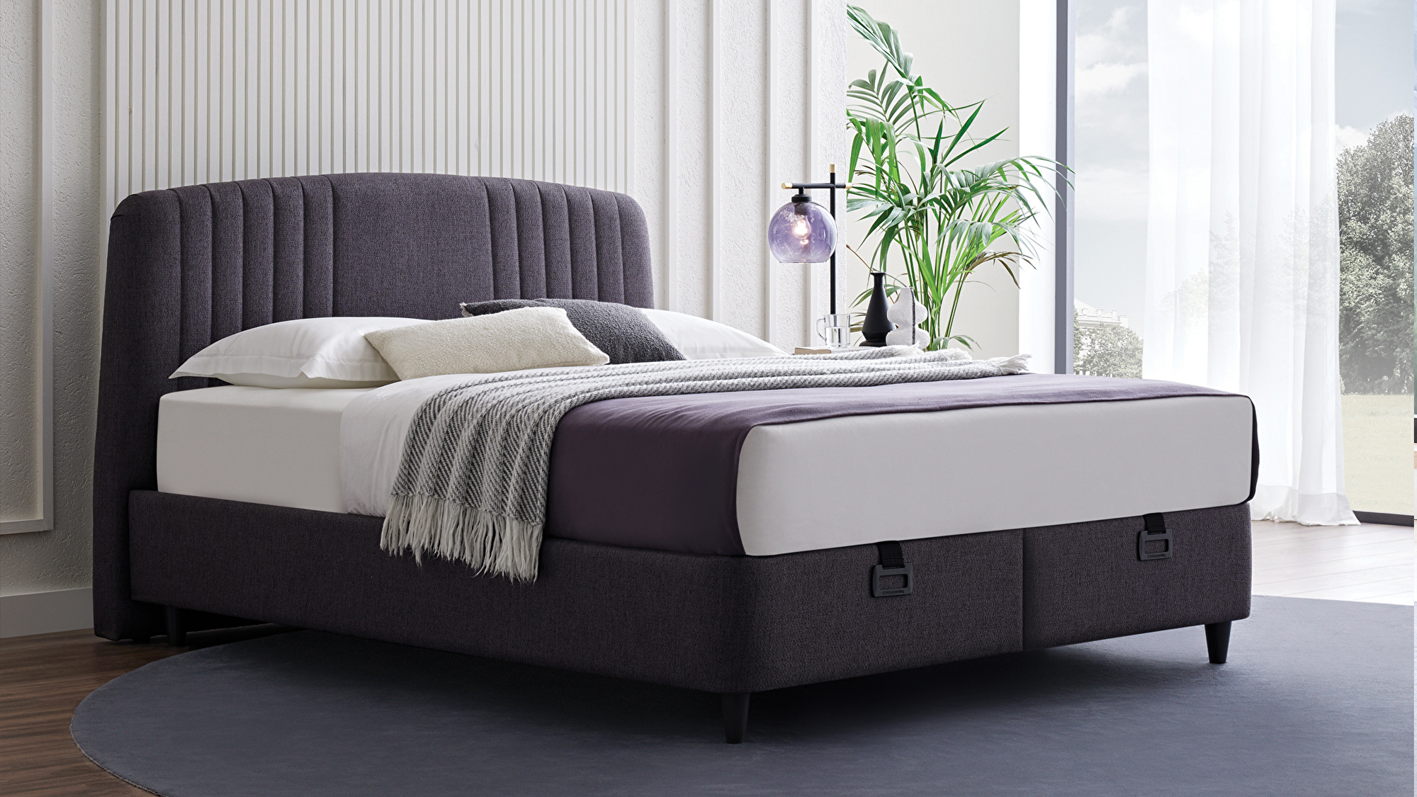 Set met Canto boxspring en Silver hoofdbord
