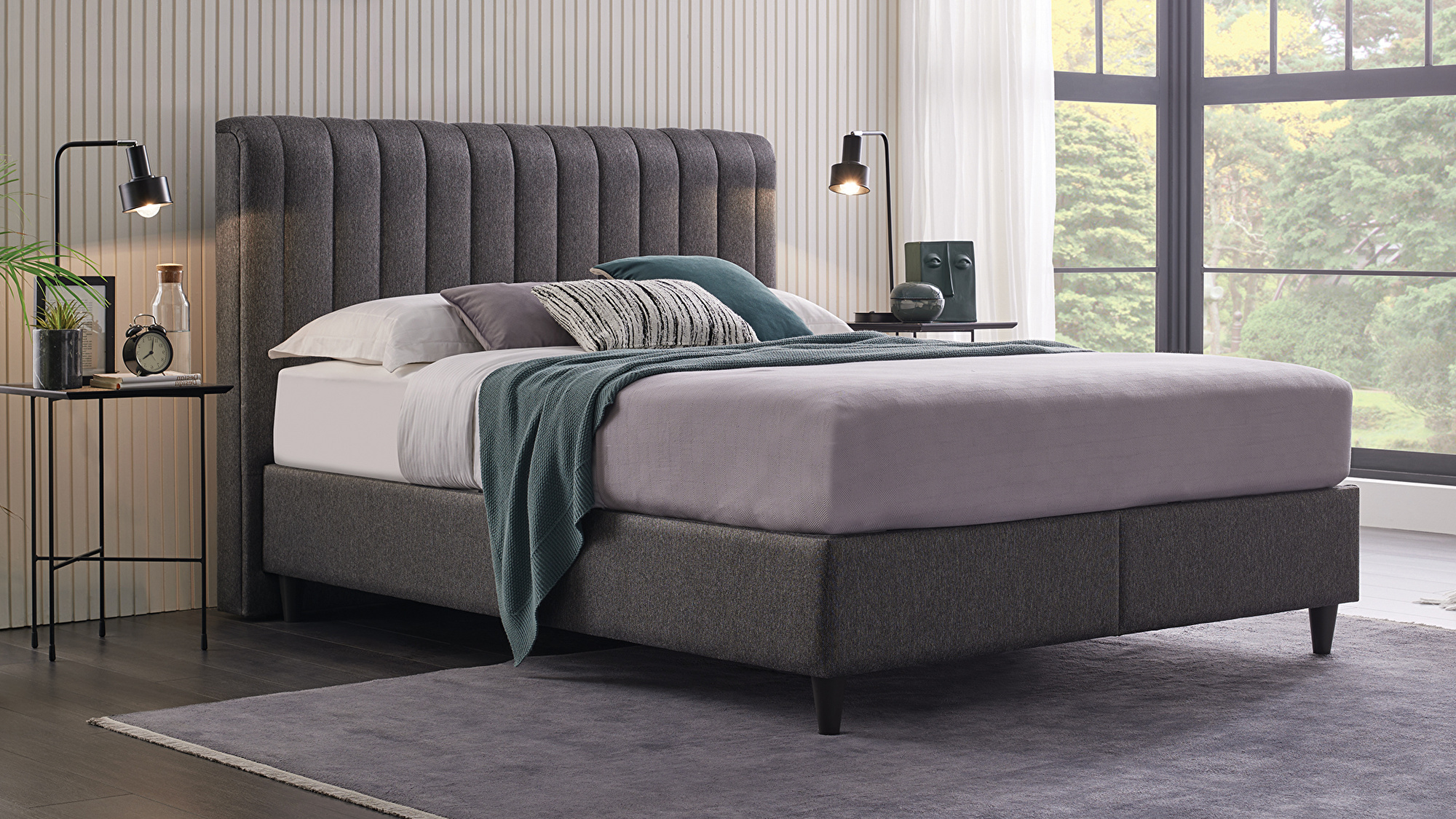 Ingetogen en fraai ontwerp
Set met Lento boxspring en Somni hoofdbord