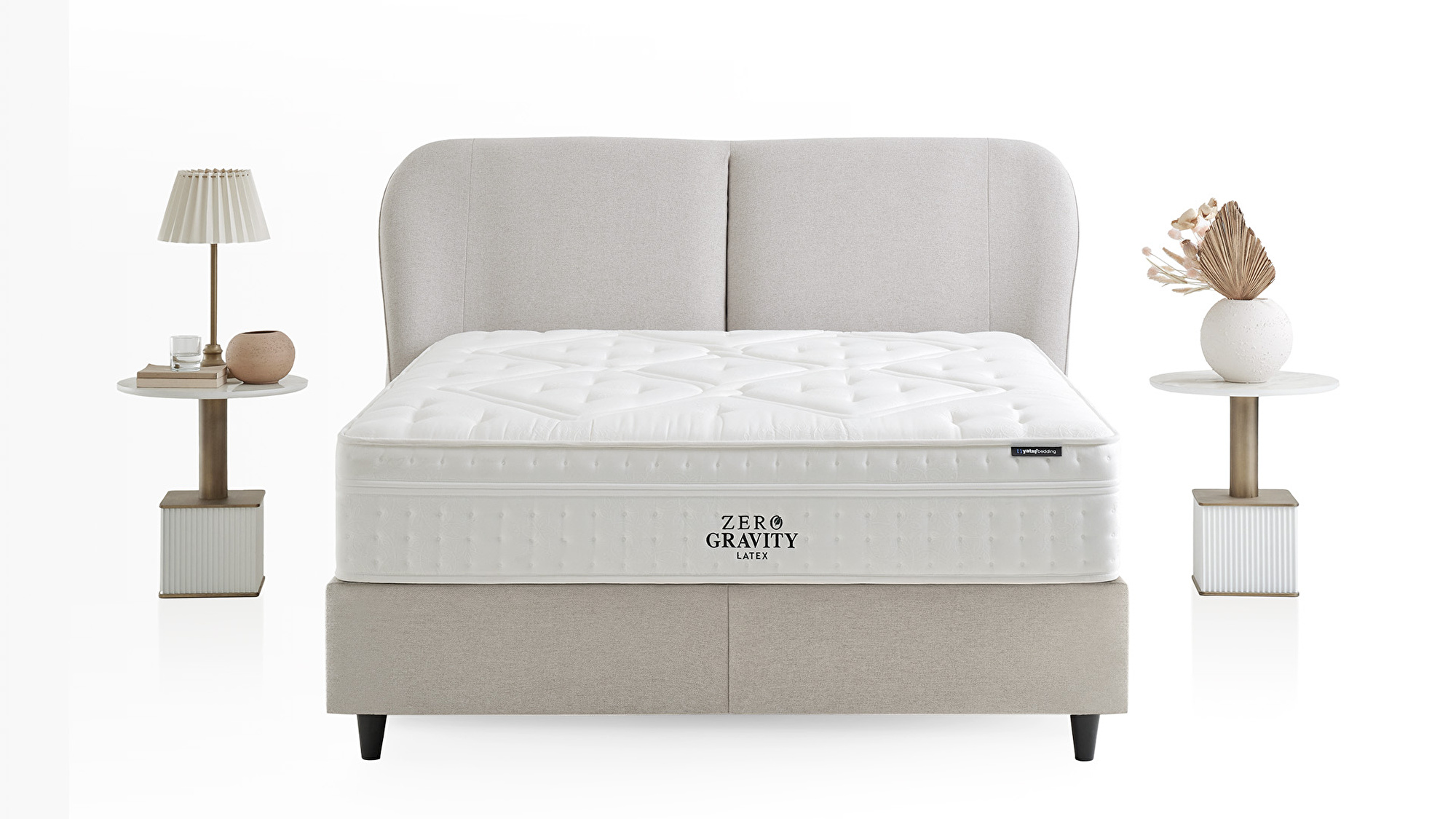 Set met Zero Gravity matras, Lento boxspring en Marlin hoofdbord
