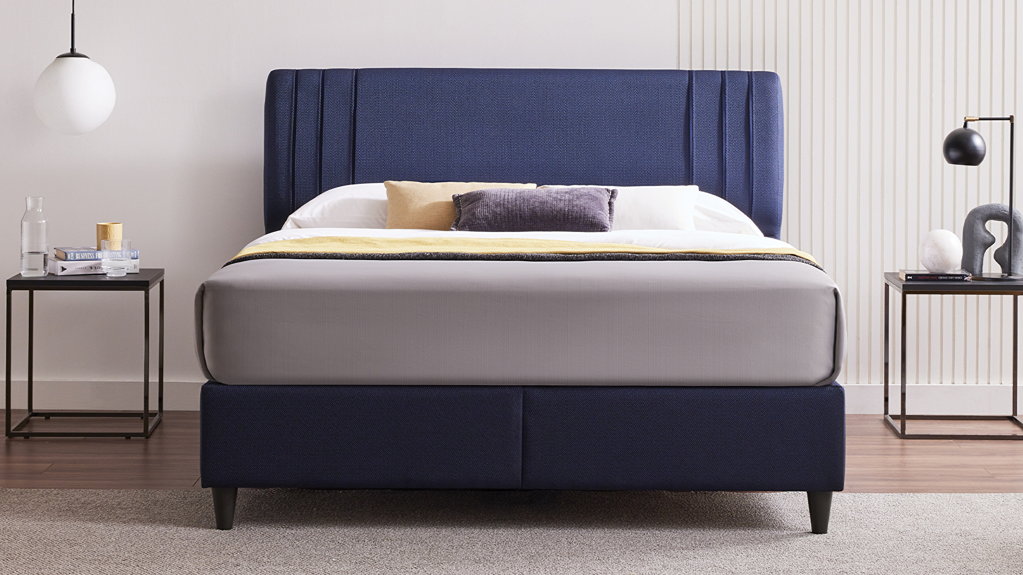 Set met New Lento boxspring en Sportic hoofdbord
