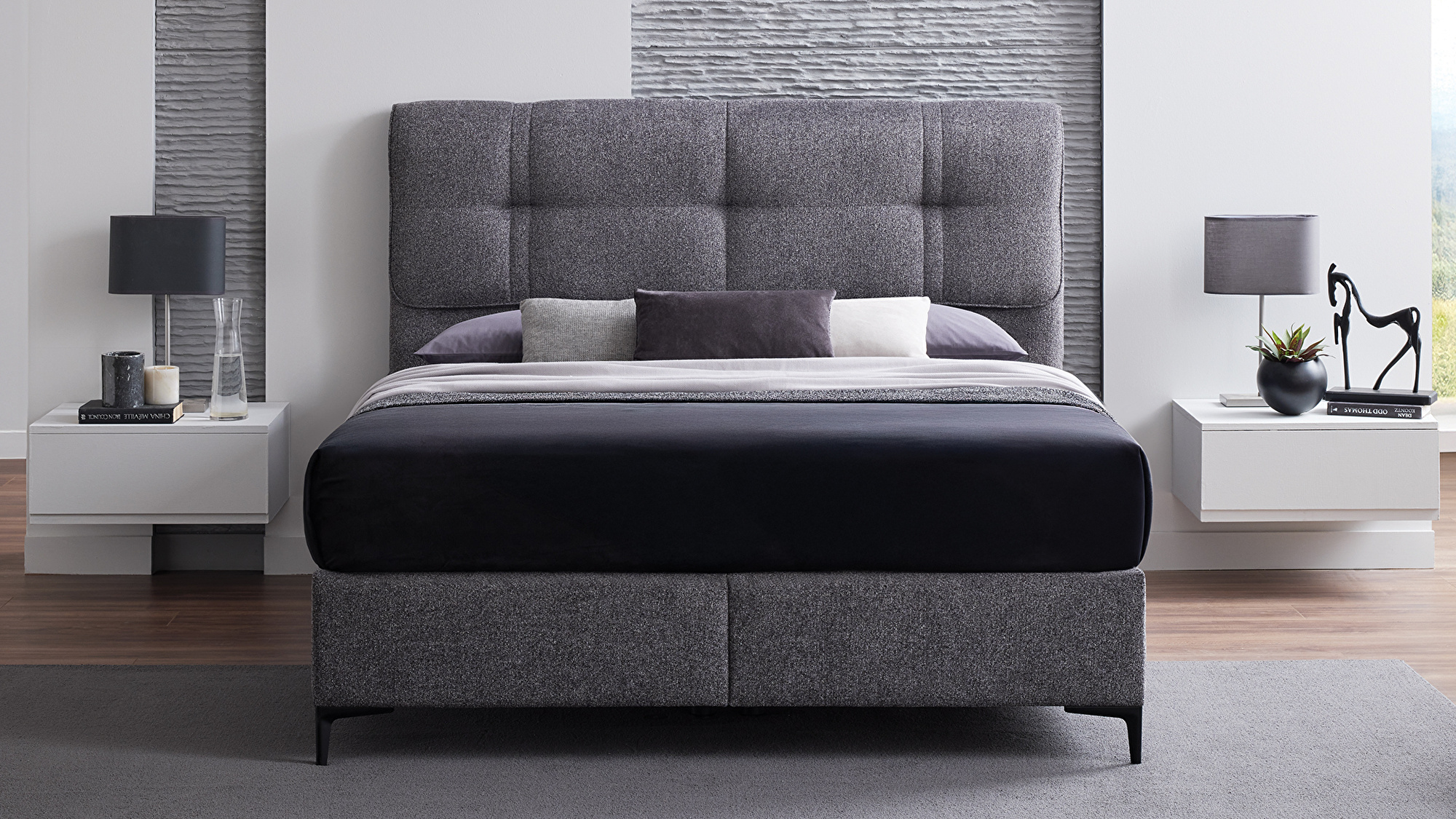 Set met New Lento boxspring en Relaxis hoofdbord