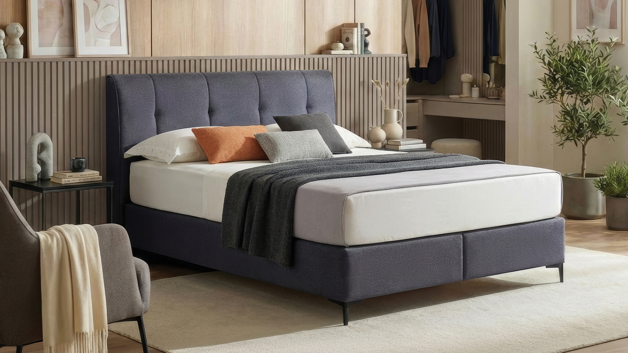 Set met New Lento boxspring en Lento hoofdbord
