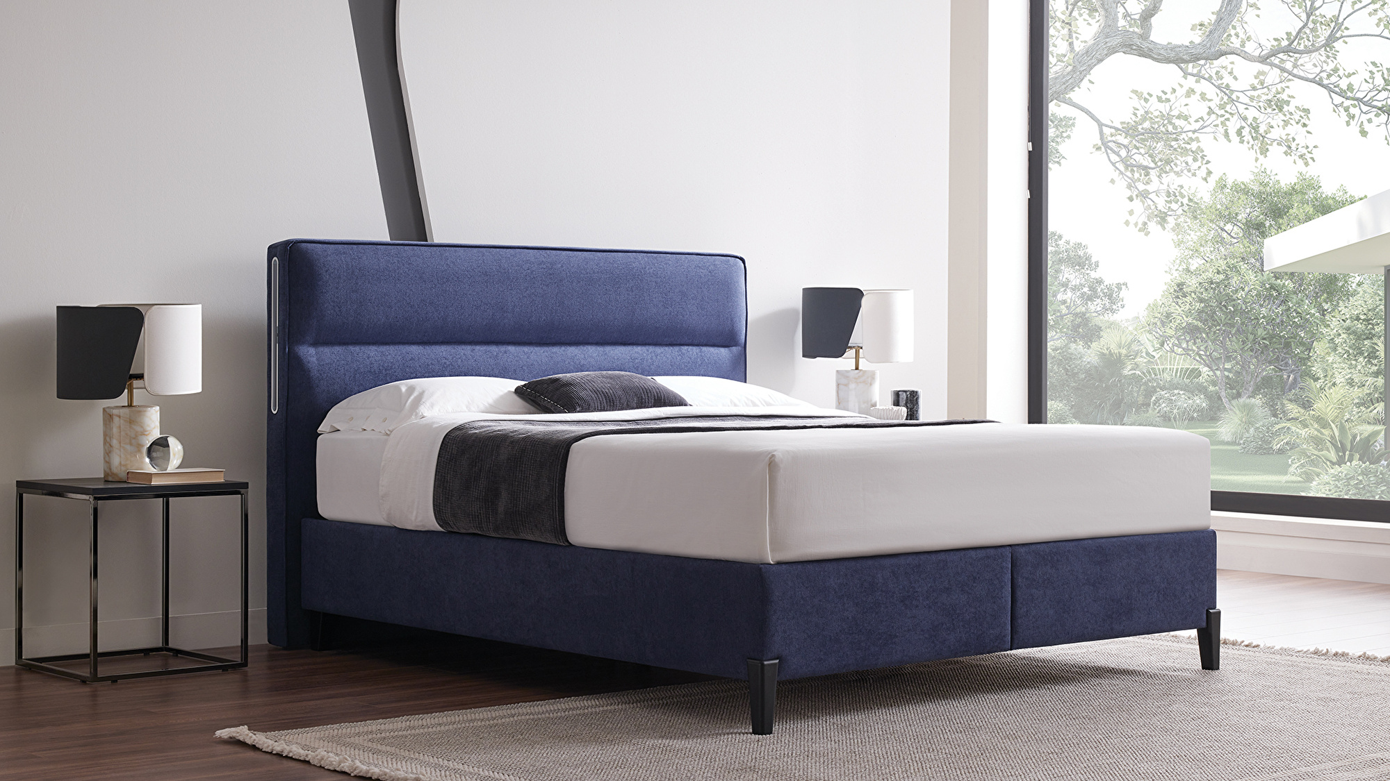 Set met New Lento boxspring en Activio hoofdbord
