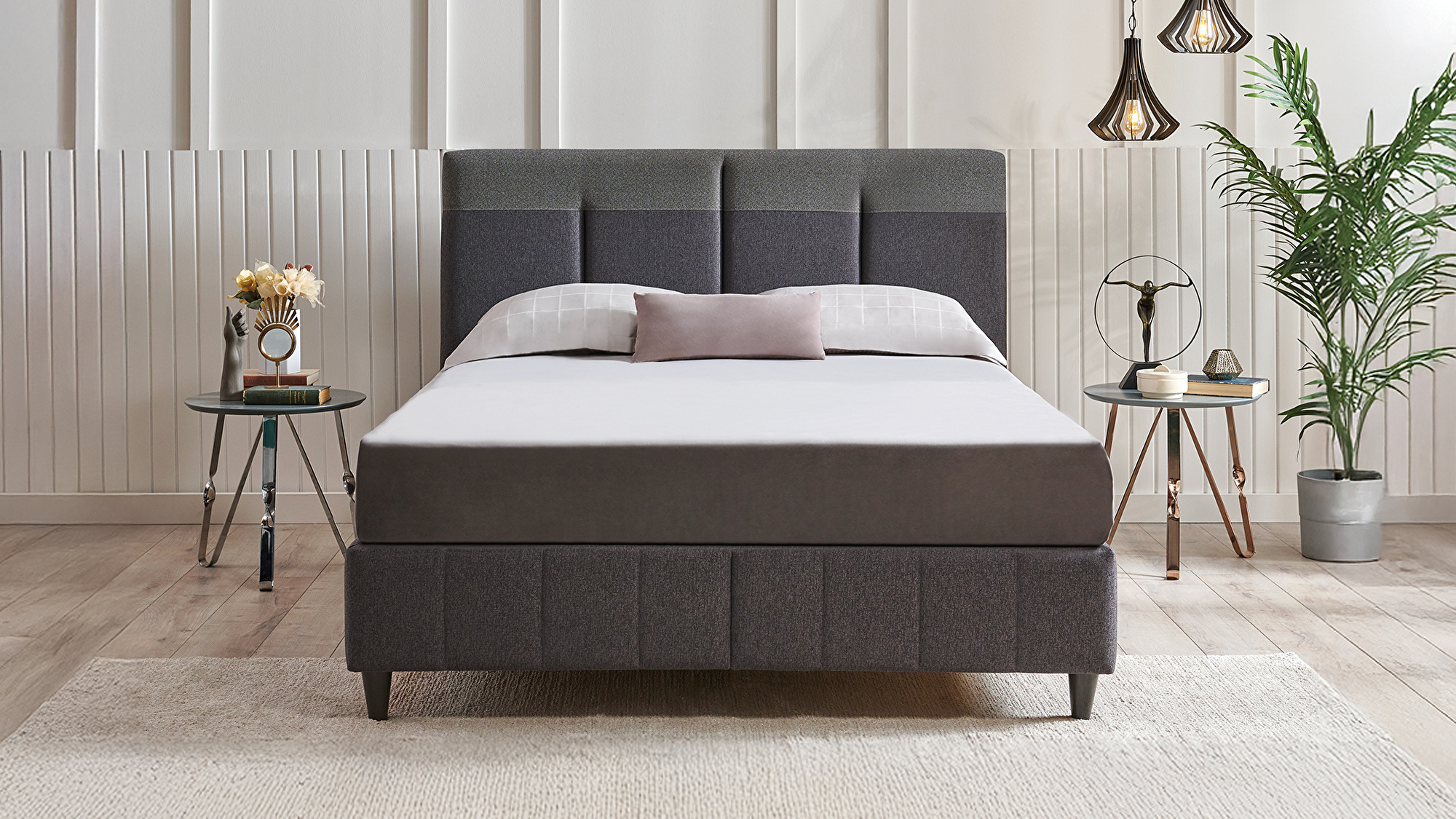 Set met Dream Line boxspring en hoofdbord