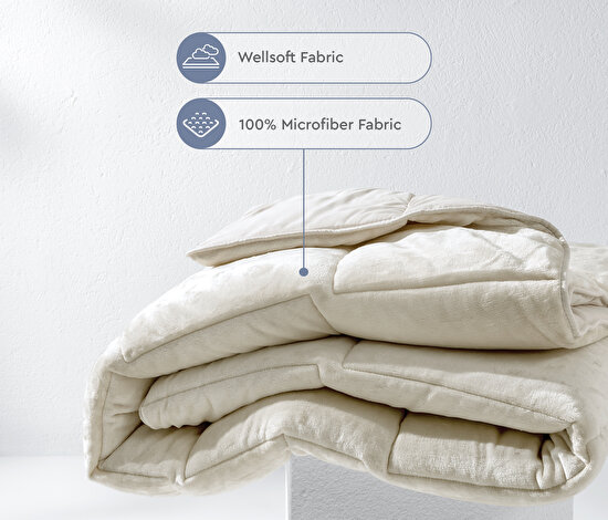 Macaron - Cream Wellsoft Quilt