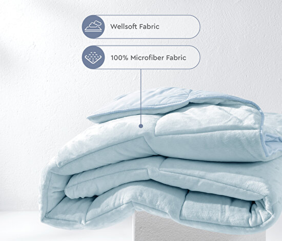 Macaron - Blue Wellsoft Quilt