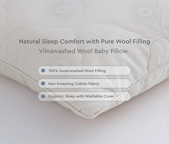 Vilnawashed Wool Baby Pillow