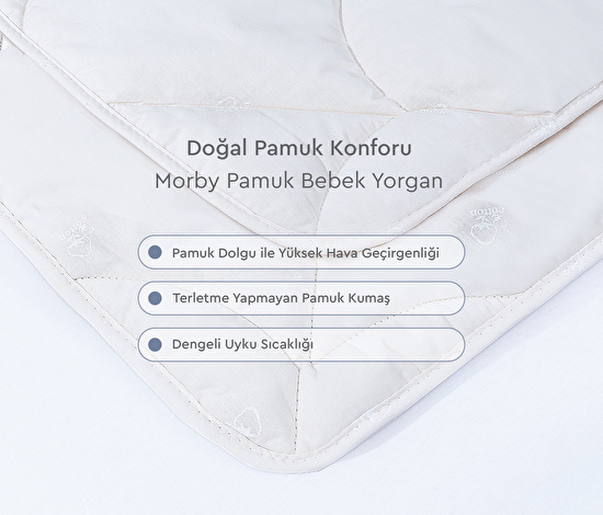 Morby Pamuk Bebek Yorgan