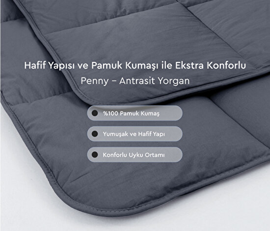 Penny - Antrasit Yorgan
