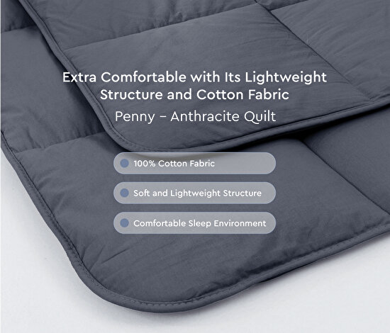 Penny - Anthracite Quilt