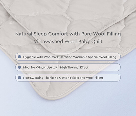 Vilnawashed Wool Baby Quilt