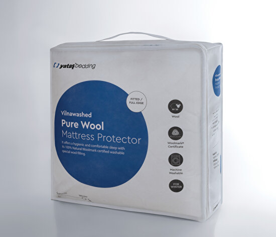 Vilnawashed Wool Mattress Protector