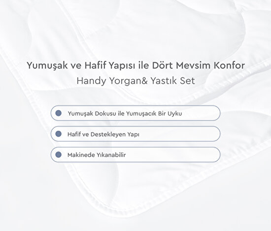 Handy Yorgan&Yastık Set