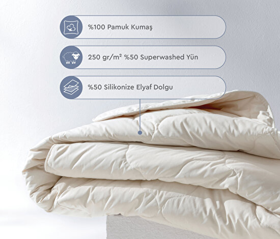 Superwashed Yün Yorgan