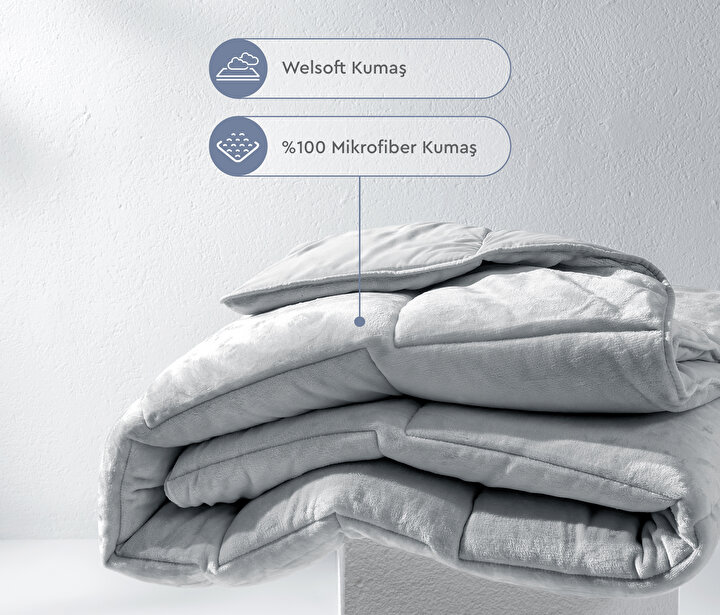 Macaron - Grey Wellsoft Quilt