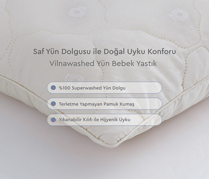 Vilnawashed Wool Baby Pillow