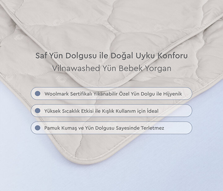 Vilnawashed Wool Baby Quilt