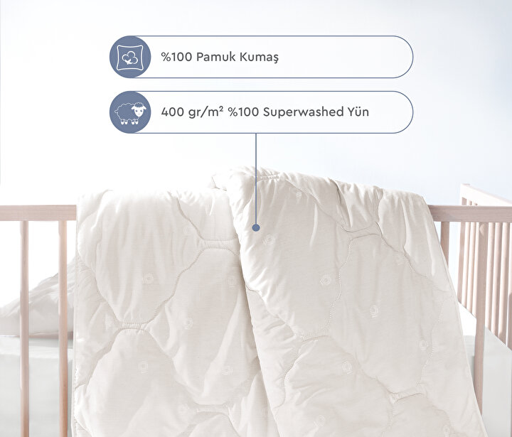 Vilnawashed Wool Baby Quilt