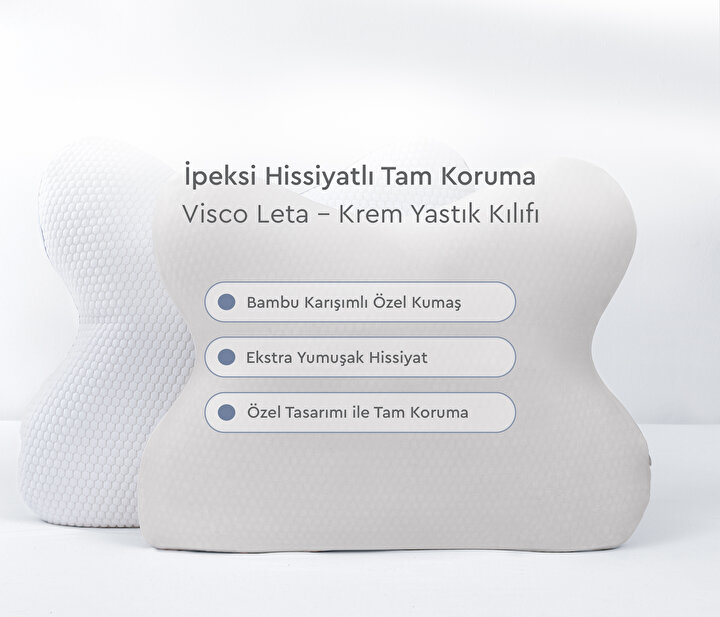 Visco Leta - Cream Pillowcase