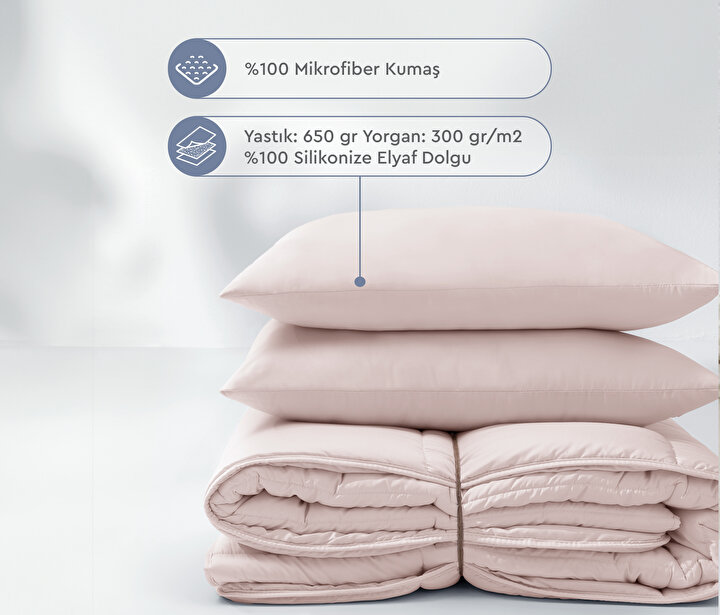 Macaron - Pink Quilt & Pillow Set