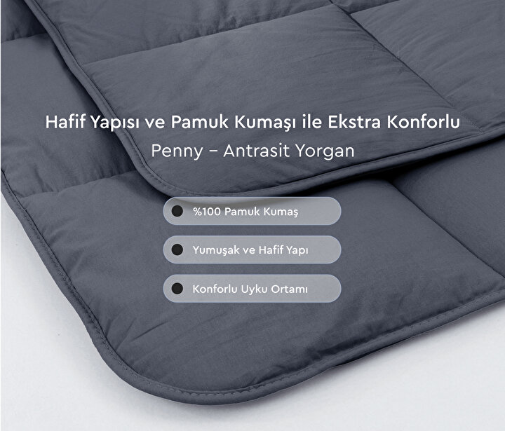 Penny - Anthracite Quilt