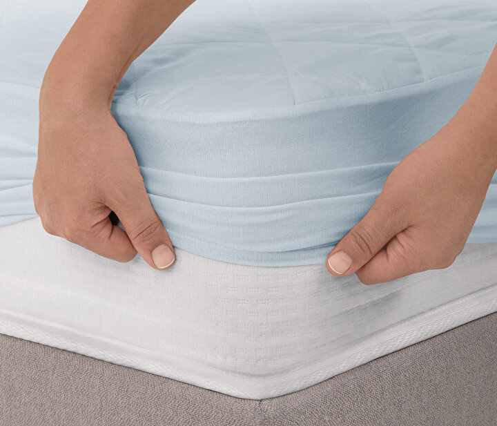 Macaron - Blue Full Edge Mattress Protector