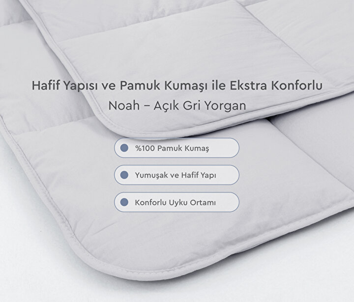 Noah - Light Grey Quilt
