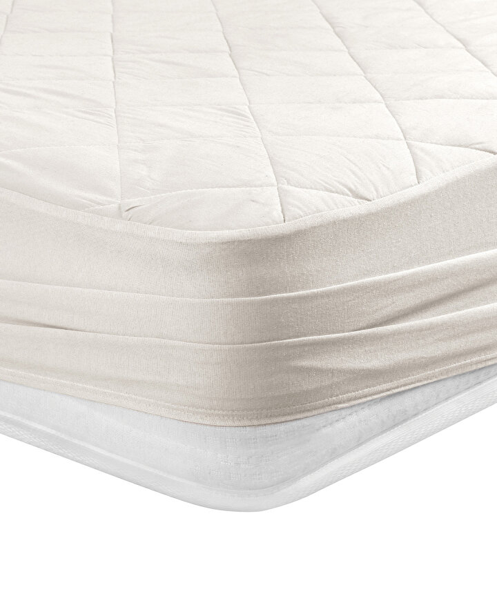 Macaron - Cream Full Edge Mattress Protector